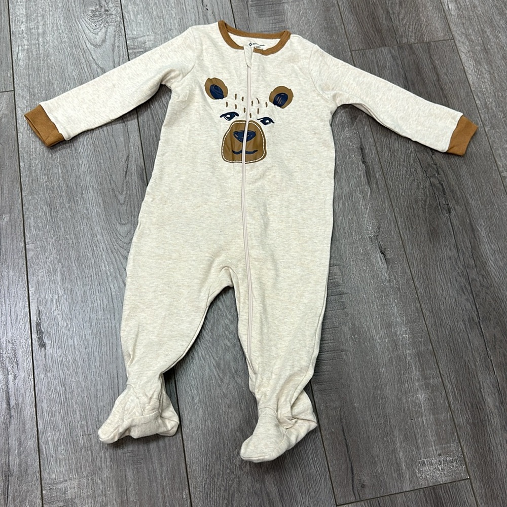 Member’s Mark My Favorite Pajamas size 6-9 months new without tags brown bear